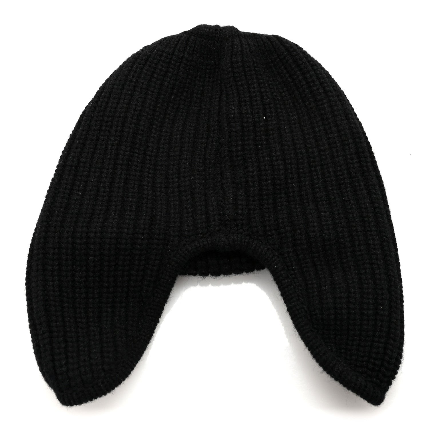 Chanel Cashmere CC Beanie Hat Black White 3 of 5