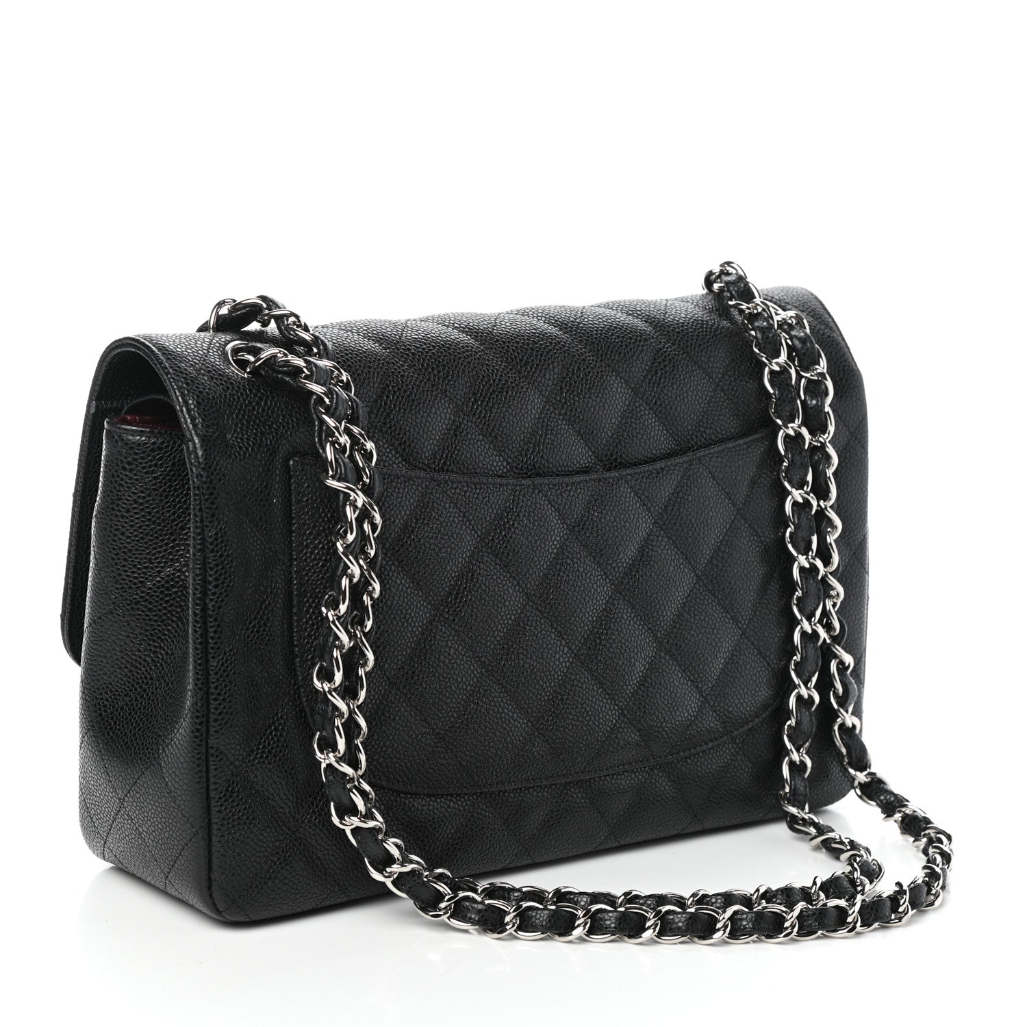Chanel Caviar Quilted Jumbo Double Flap Black 3 of 10