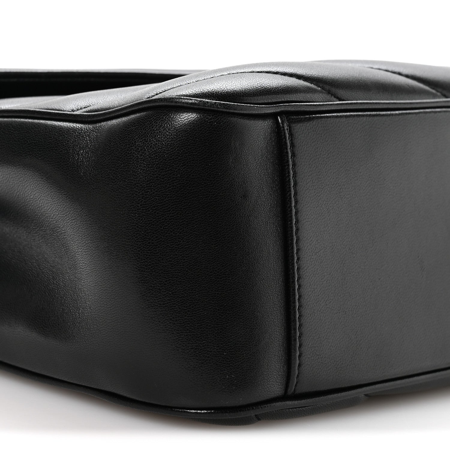 Saint Laurent Lambskin Chevron Quilted Large Loulou Black 10 of 11
