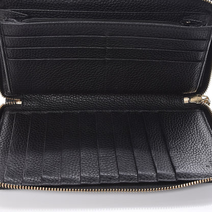 Gucci Calfskin Soho Zip Around Wallet Black 5 of 7