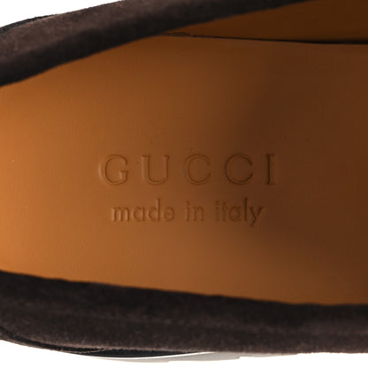 Gucci Suede Horsebit Mens Lug Loafers 8 Night Cocoa 9 of 10