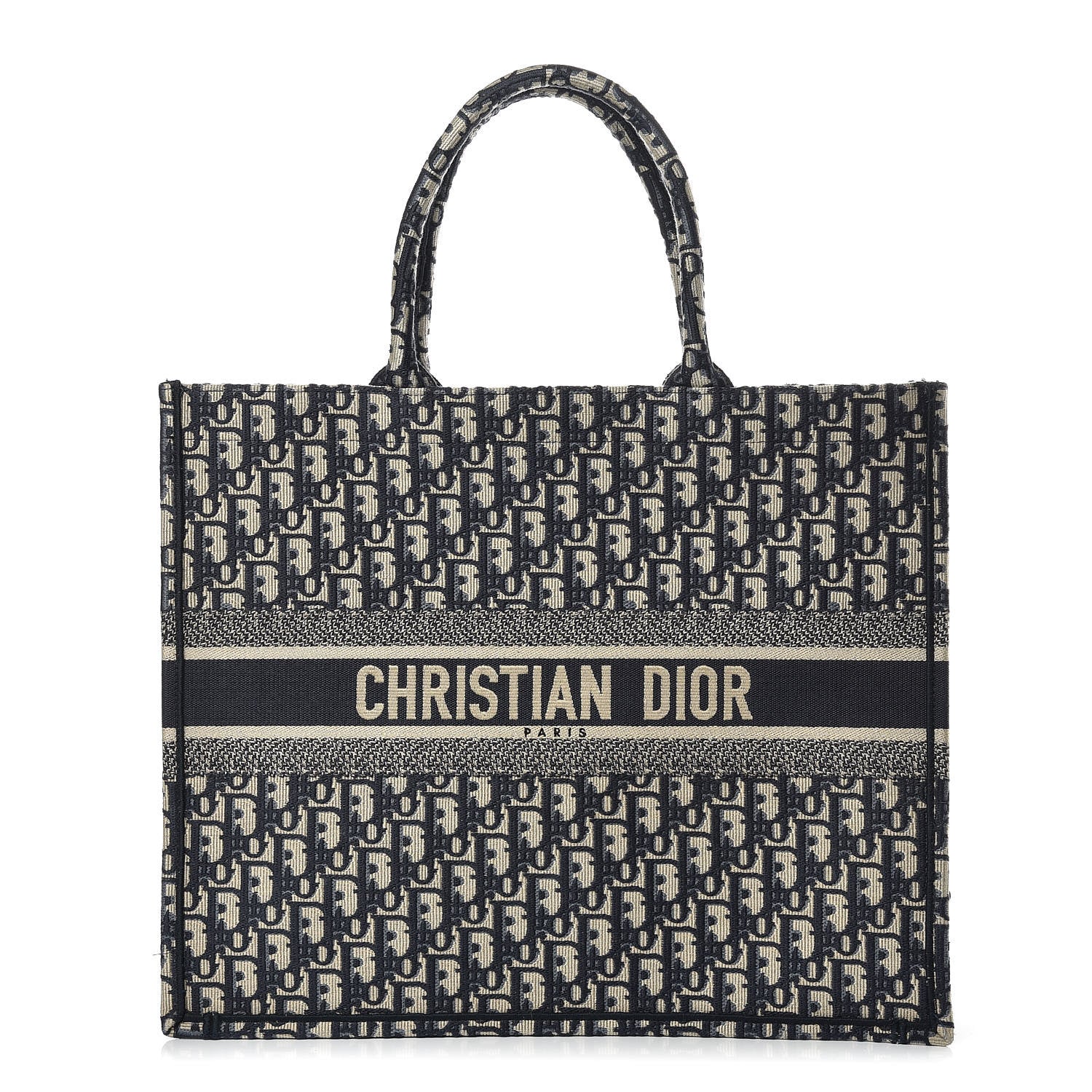 Christian Dior Oblique Book Tote Blue Multicolor 1 of 9