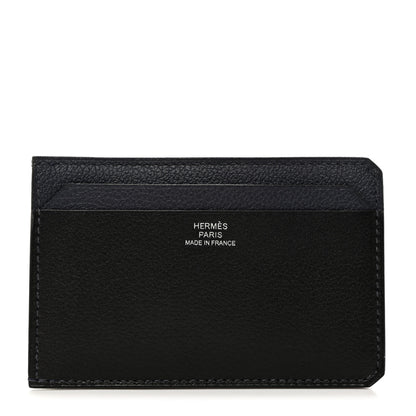 Hermes Evercolor Colorblock City 4CC Card Holder Bleu Nuit Rouge Sellier Black 1 of 8