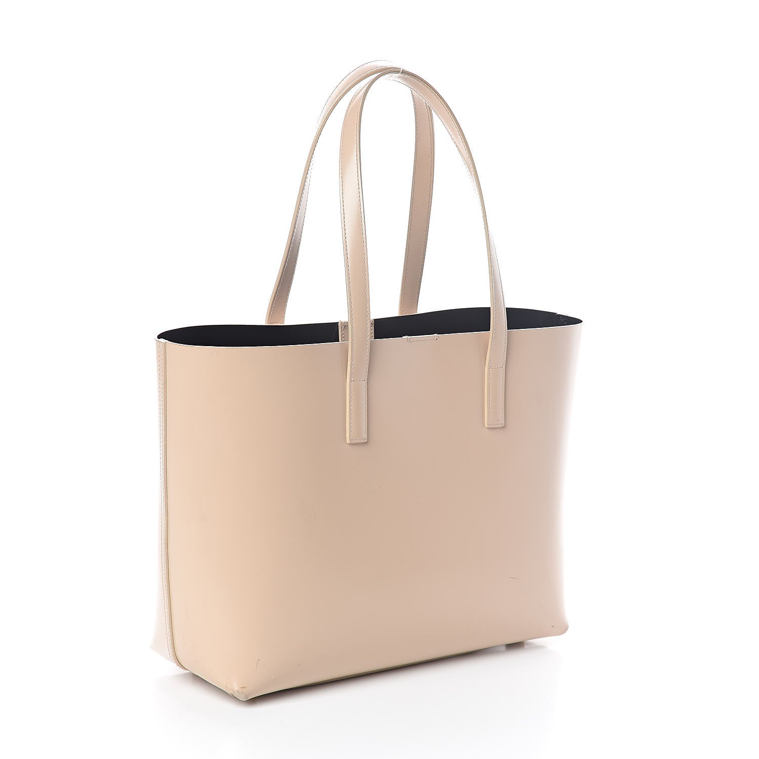Saint Laurent Calfskin Classic Monogram Double Face Tote Nude Powder 4 of 10