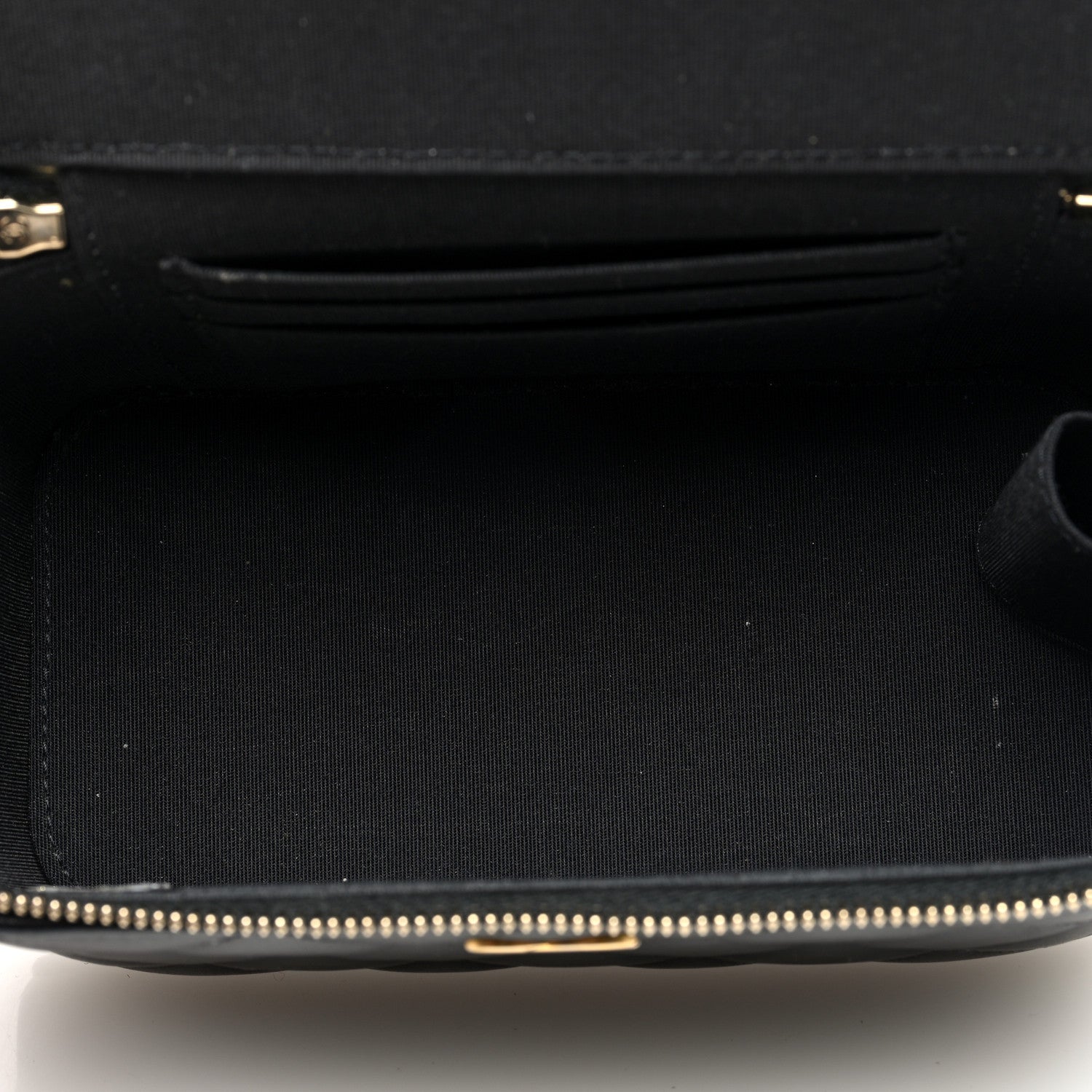 Chanel Lambskin Quilted Small Top Handle Vanity Case With Chain Black 5 of 12
