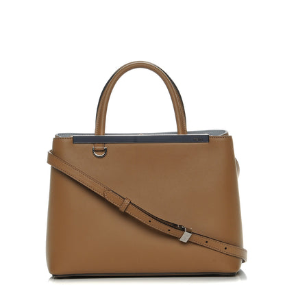 Fendi Vitello Dolce Century Petite 2Jours Tote Sand Polvere 1 of 8