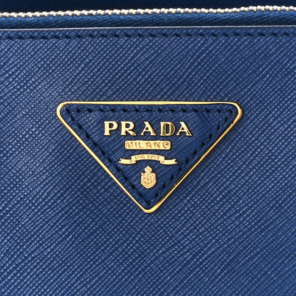 Prada Saffiano Large Galleria Double Zip Tote Bluette 12 of 16