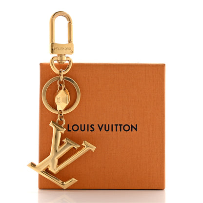 Louis Vuitton LV Facettes Bag Charm Key Holder Gold 7 of 7