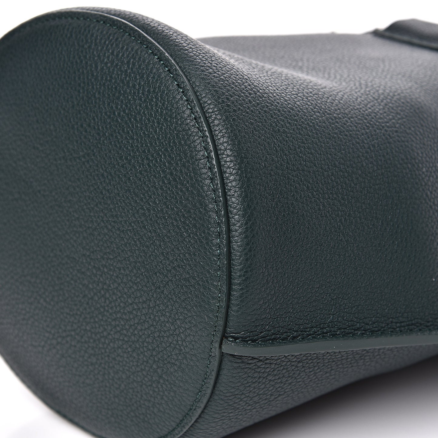 Supple Grained Calfskin Nano Big Bag Bucket Slate