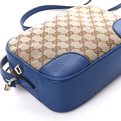Gucci Monogram Dollar Calfskin Mini Bree Messenger Bag Beige Ebony Caspian 10 of 11
