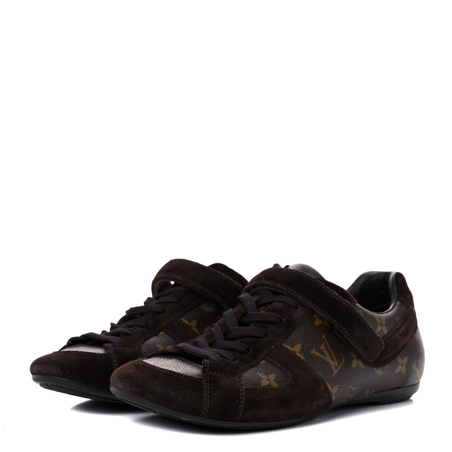 Suede Monogram Globe Trotter Sneakers 8