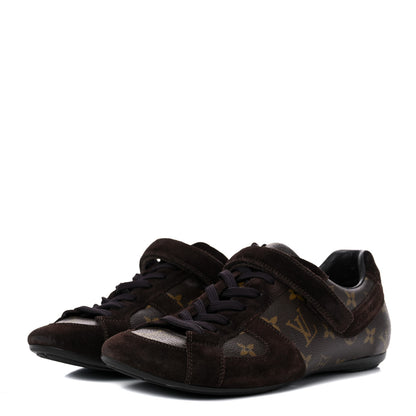 Louis Vuitton Suede Monogram Globe Trotter Sneakers 8 3 of 15