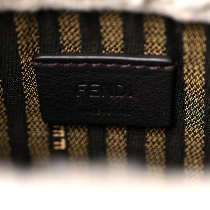 Fendi Shearling Vitello King Plexiglass Logo Mini Fendi Sunshine Shopper Tote White 6 of 14