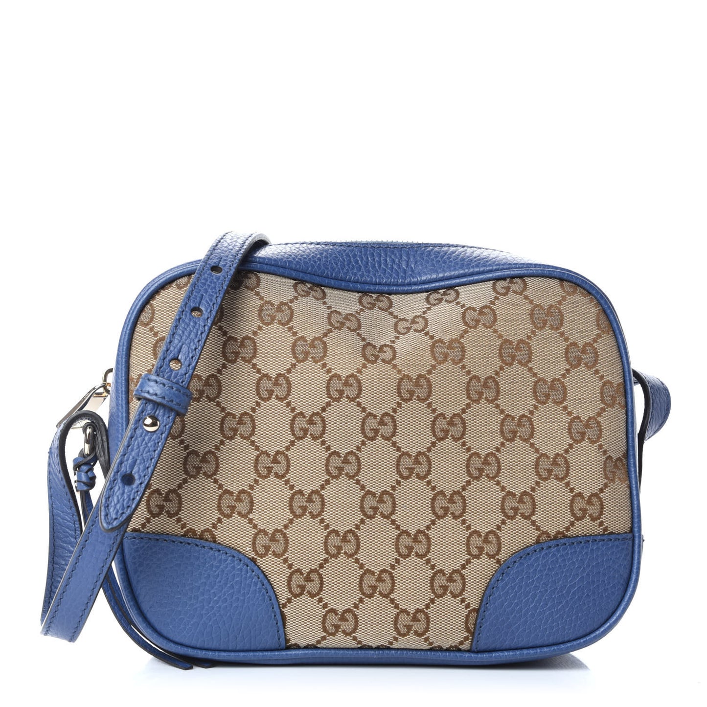Monogram Dollar Calfskin Mini Bree Messenger Bag Beige Ebony Caspian