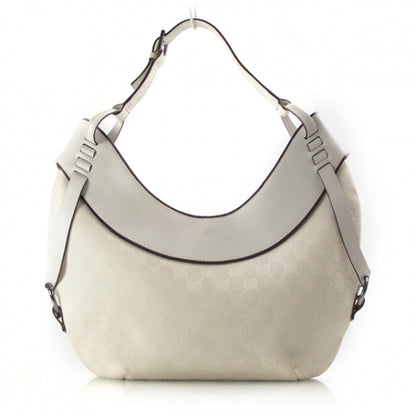 Gucci Monogram Half Moon Hobo White 1 of 12
