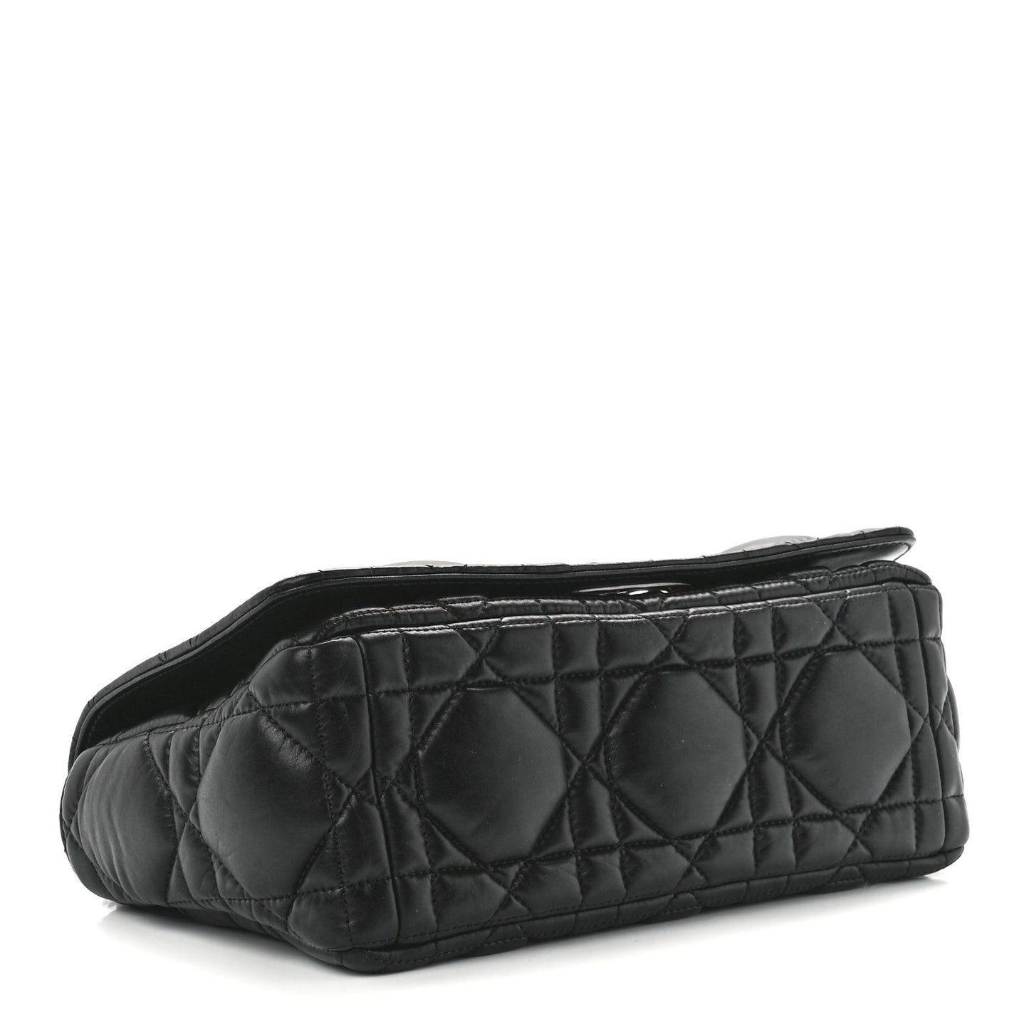 Lambskin Macrocannage Medium Caro Bag Black