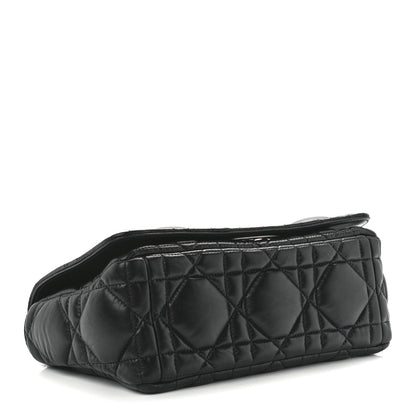 Christian Dior Lambskin Macrocannage Medium Caro Bag Black 3 of 10