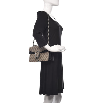 Gucci GG Supreme Monogram Small Dionysus Shoulder Bag Black 2 of 13