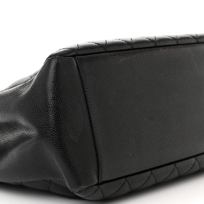 Chanel Caviar Quilted Grand Shopping Tote GST Black 9 of 14