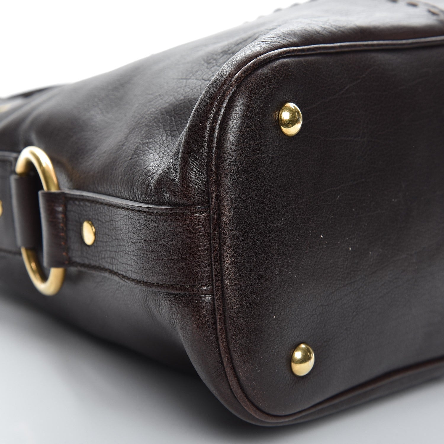 Saint Laurent Calfskin Large Muse Dark Brown 8 of 9