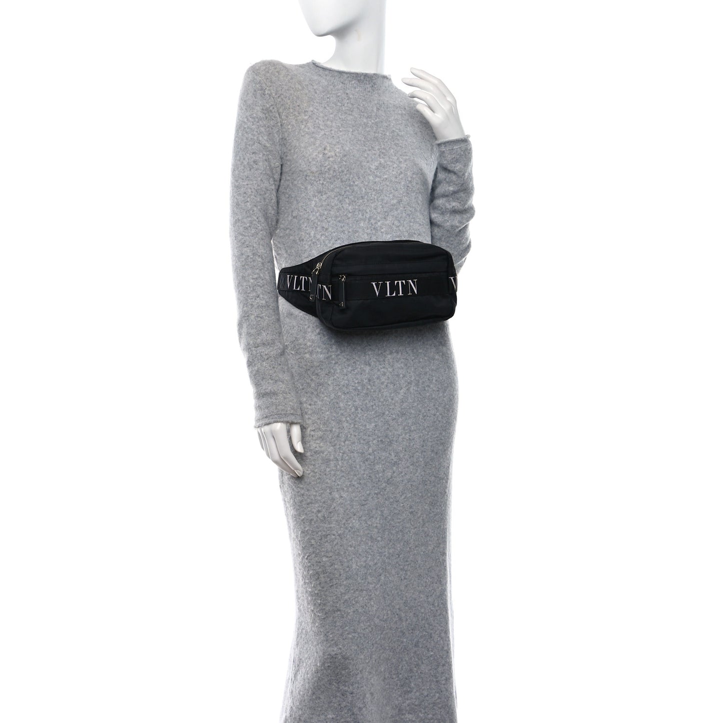 Nylon VLTN Belt Bag Black