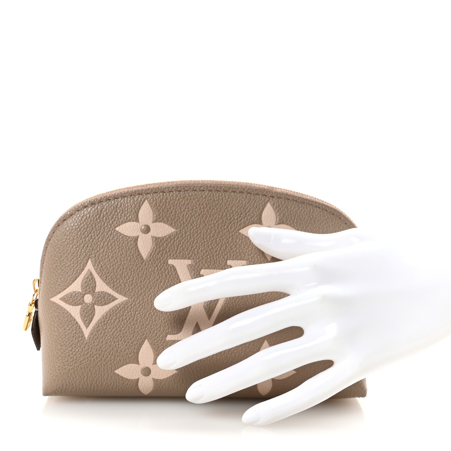 Louis Vuitton Empreinte Monogram Giant Cosmetic Pouch PM Tourterelle Crème 2 of 6