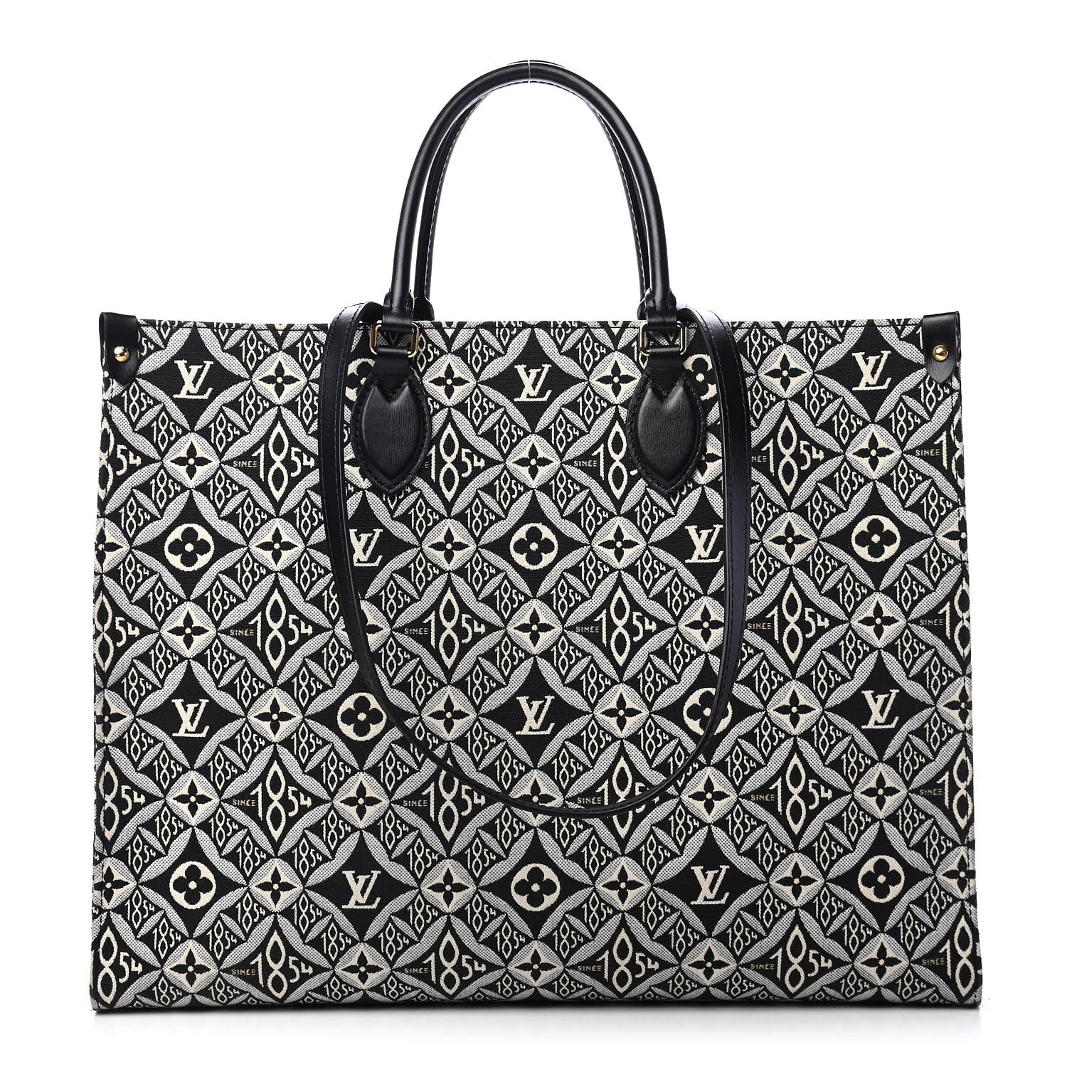 Louis Vuitton Jacquard Since 1854 Onthego GM Grey 1 of 9