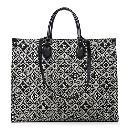 Louis Vuitton Jacquard Since 1854 Onthego GM Grey 1 of 9