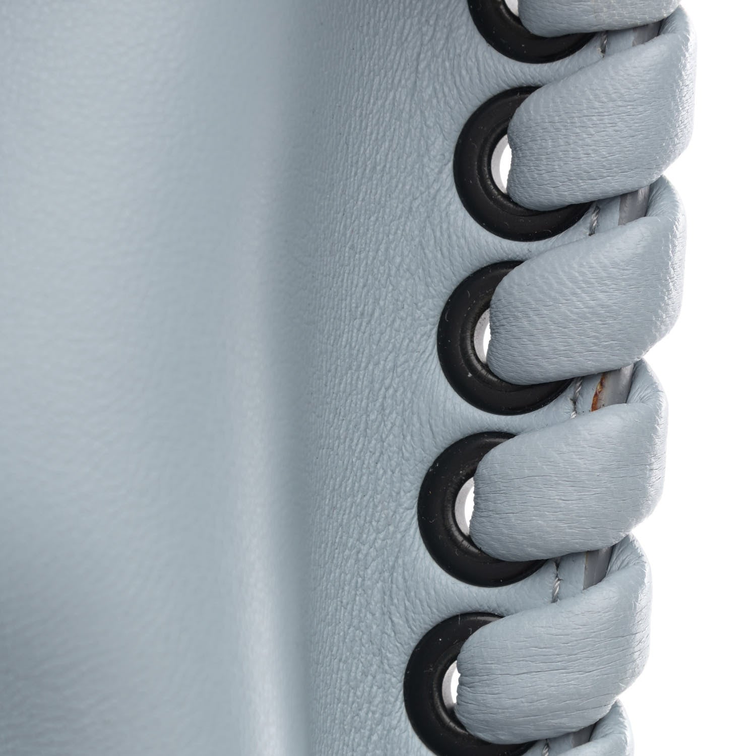 Fendi Nappa Lace Up Mini Peekaboo Iconic Satchel Azzurro Polvere 15 of 15