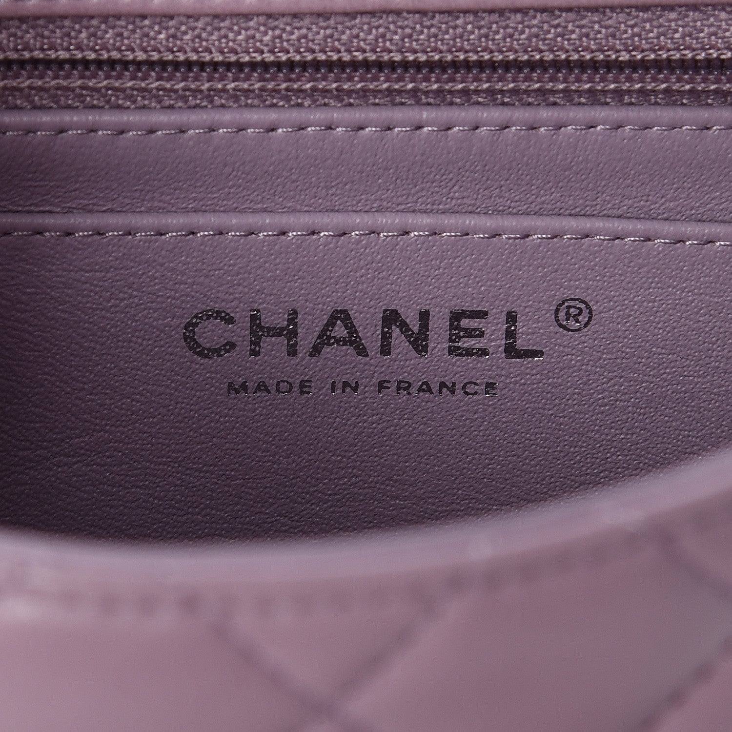 Chanel Lambskin Quilted Mini Square Flap Light Purple 8 of 11