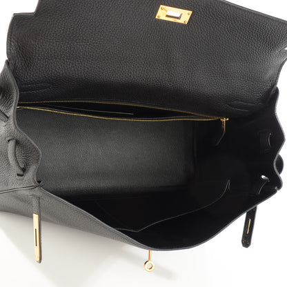 Hermes Taurillon Clemence Kelly Retourne 35 Black 7 of 23