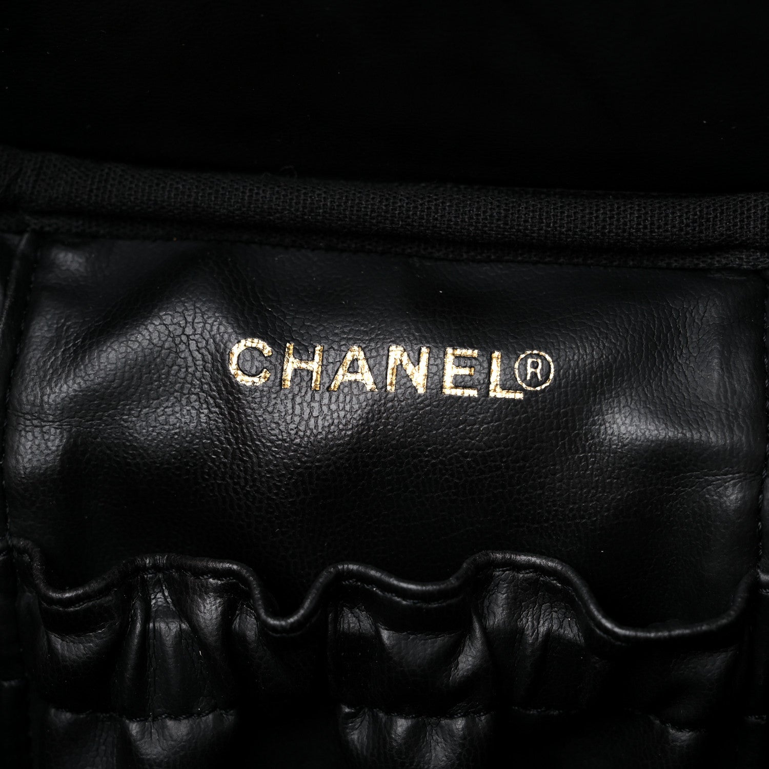 Chanel Caviar Vanity Cosmetic Case Black 6 of 12