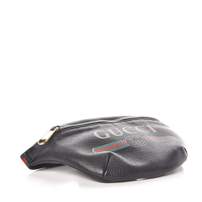 Gucci Grained Calfskin Small Logo Belt Bag Black 4 of 7