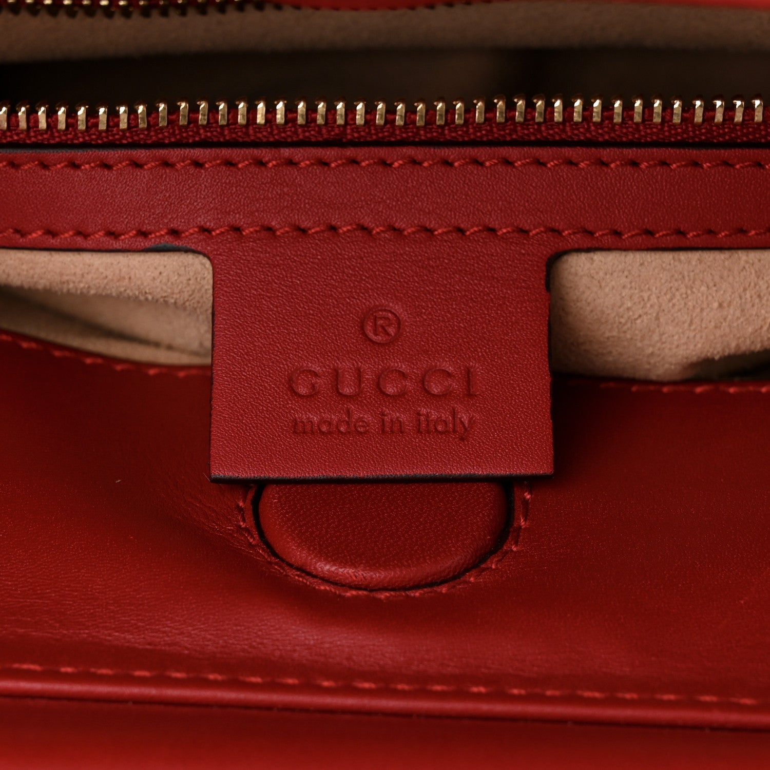 Gucci Nappa Bamboo Web Small Nymphaea Top Handle Bag Hibiscus Red 6 of 11