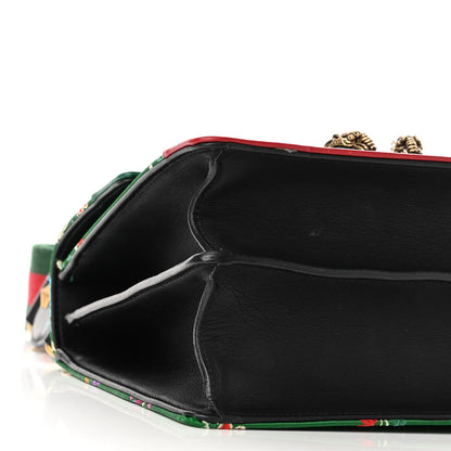 Gucci Jacquard Bamboo Web Floral Medium Dionysus Top Handle Bag Green Red 9 of 9