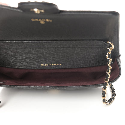 Chanel Caviar Quilted Glasses Case With Chain Black 5 of 12