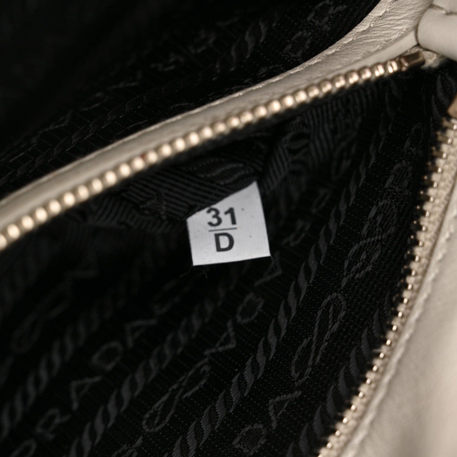 Prada Soft Calfskin Diagramme Crossbody Bag White 7 of 13
