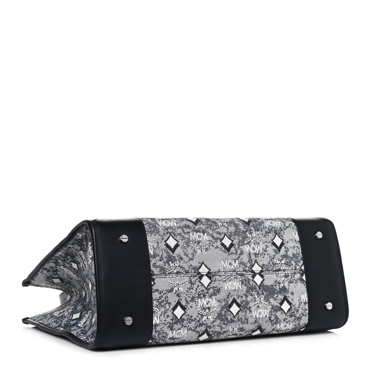 Nappa Jacquard Monogram Large Tote Grey