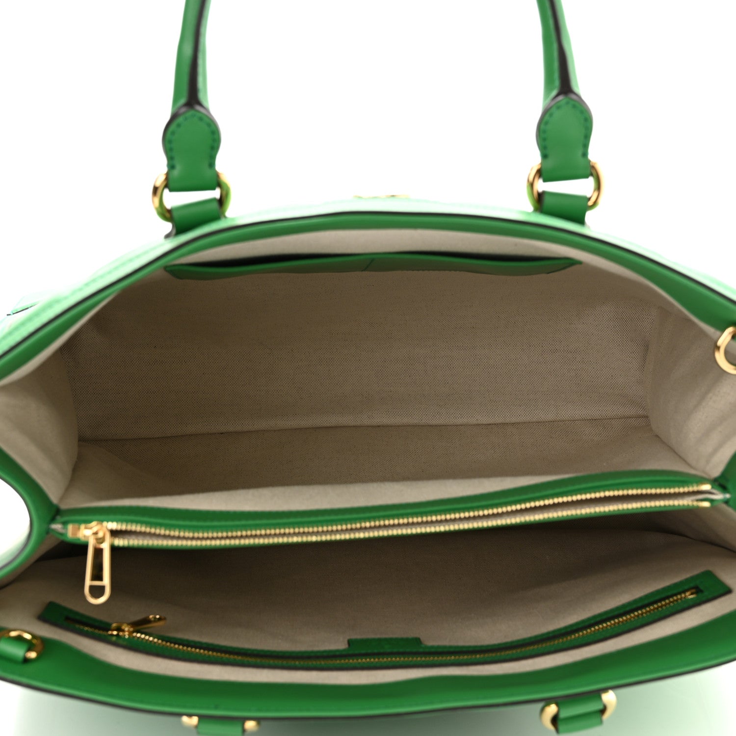 Gucci Calfskin GG Matelasse Tote Bag Bright Green 5 of 13
