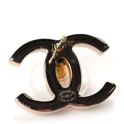 Chanel Metal CC Earrings Gold 4 of 4