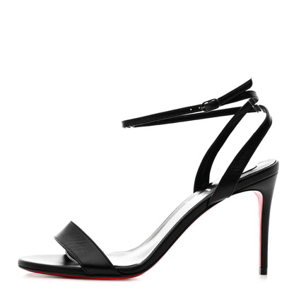 Christian Louboutin Nappa Loubigirl 100 Sandals 37.5 Black 1 of 7