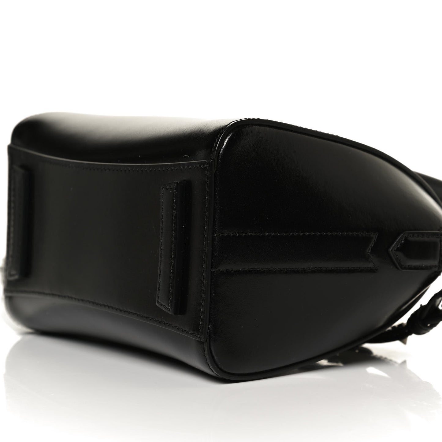 Shiny Lord Calfskin Mini Antigona Black