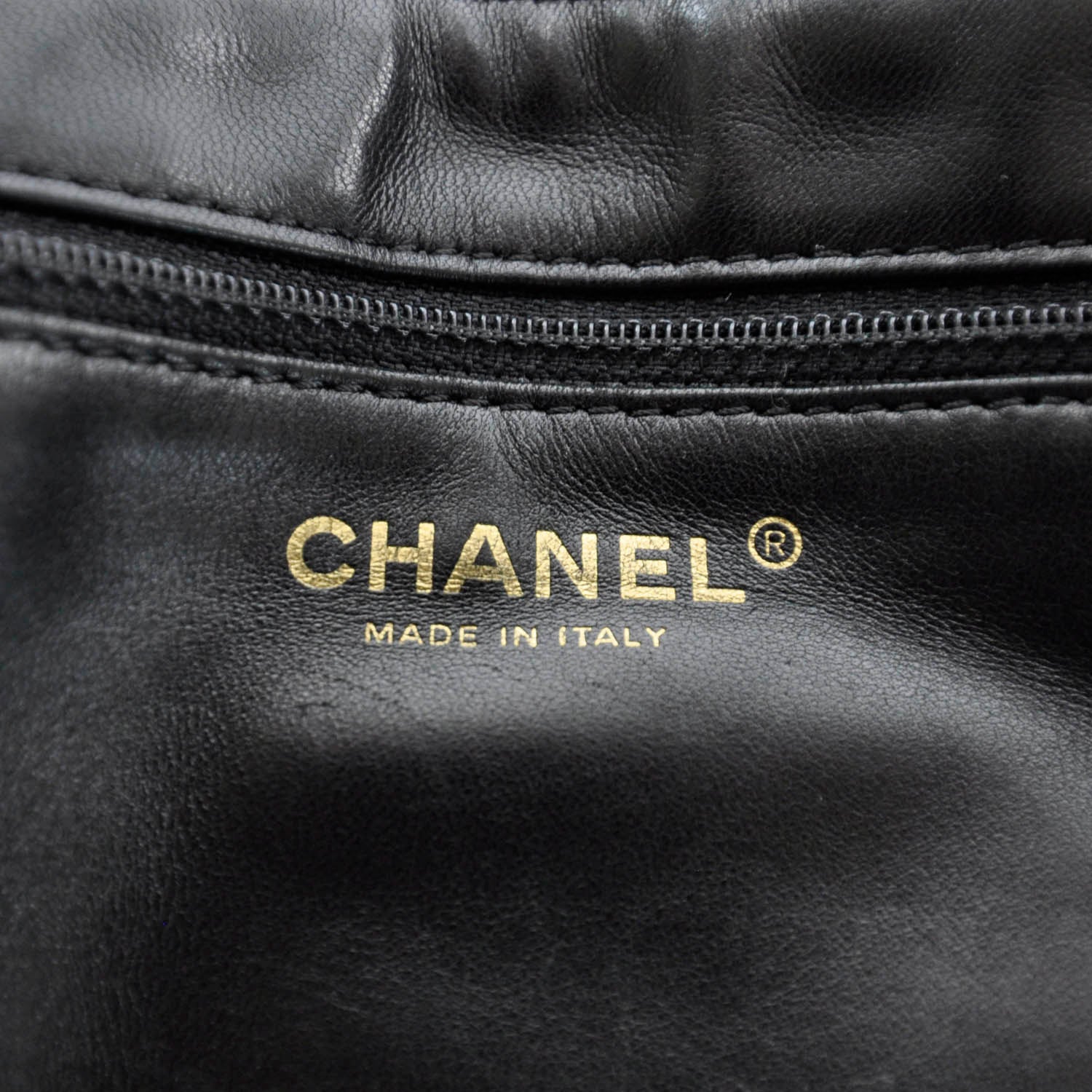 Chanel Suede Quilted CC Handbag Black 9 of 10