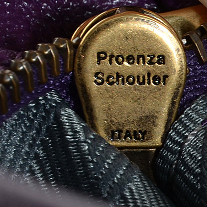 Proenza Schouler Leather PS1 Pouch Messenger Bag Grape Jam 9 of 13