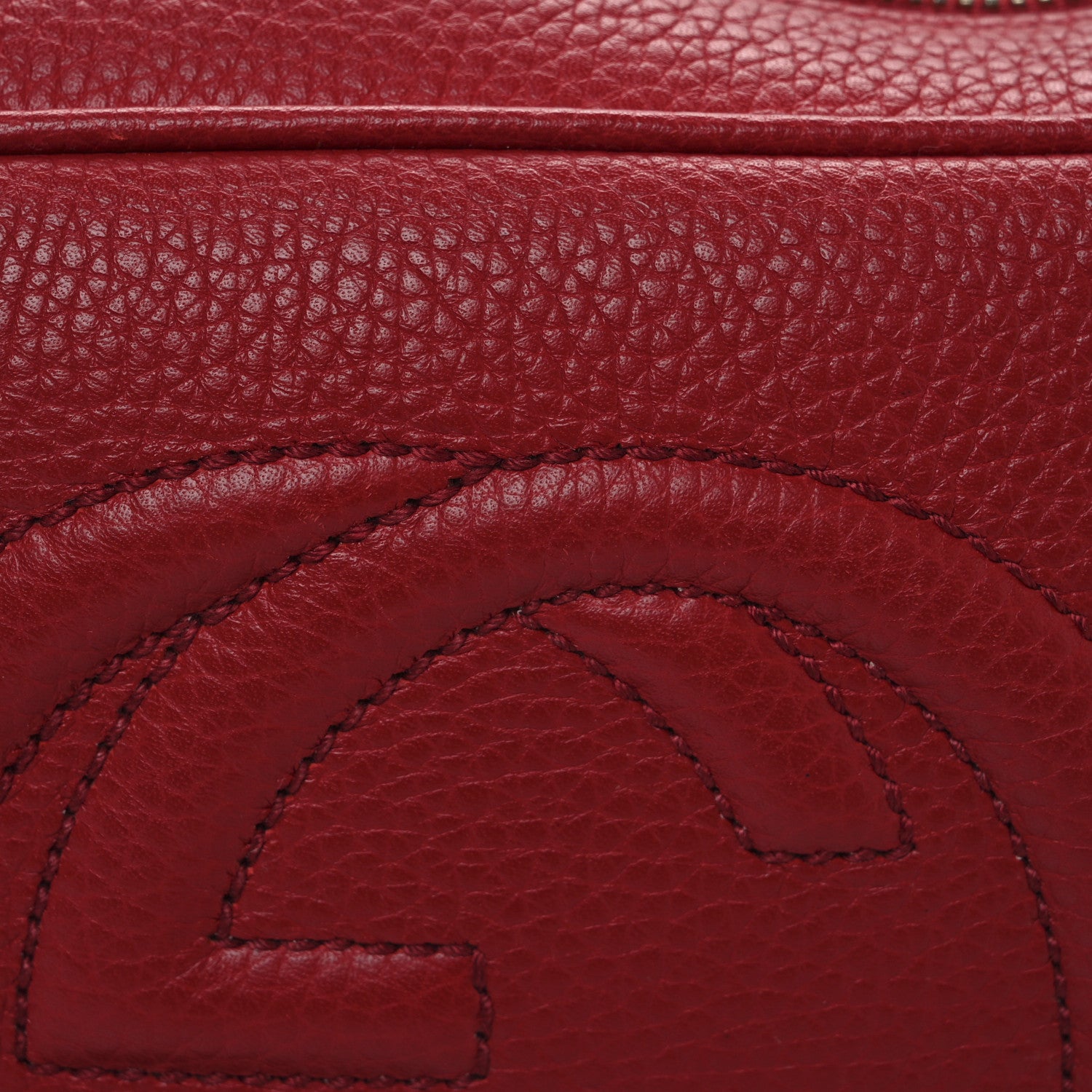 Gucci Pebbled Calfskin Small Soho Disco Bag Tabasco Red 8 of 11