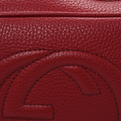 Gucci Pebbled Calfskin Small Soho Disco Bag Tabasco Red 8 of 11