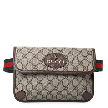 Gucci GG Supreme Monogram Neo Vintage Web Belt Bag Brown 1 of 4