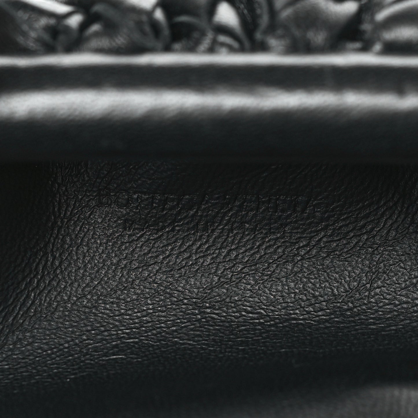 BOTTEGA VENETA Nappa Intrecciato The Mini Pouch Black