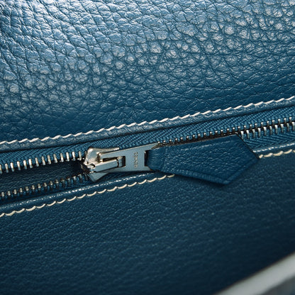Hermes Taurillon Clemence Kelly Retourne 32 Blue Jean 14 of 40