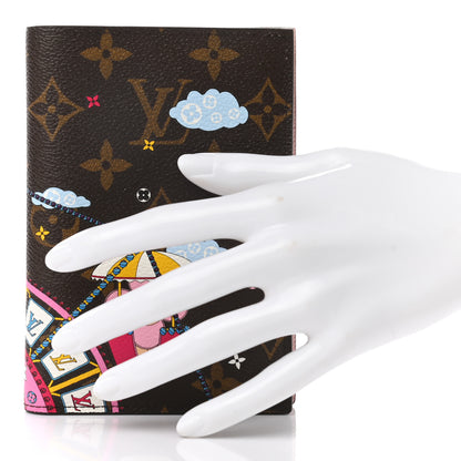Louis Vuitton Monogram 2020 Christmas Animation Big Wheel Passport Cover Rose Ballerine 2 of 7